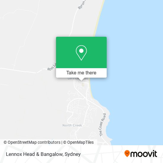 Lennox Head & Bangalow map