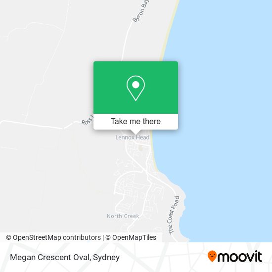 Mapa Megan Crescent Oval