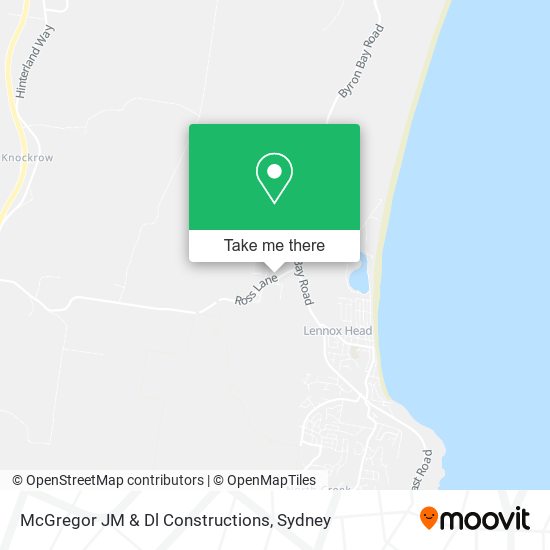 McGregor JM & Dl Constructions map