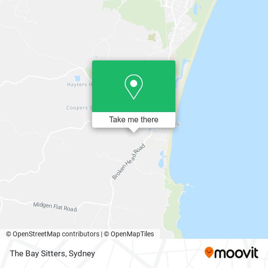 The Bay Sitters map