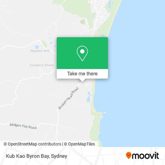Kub Kao Byron Bay map