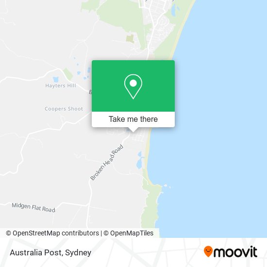 Australia Post map