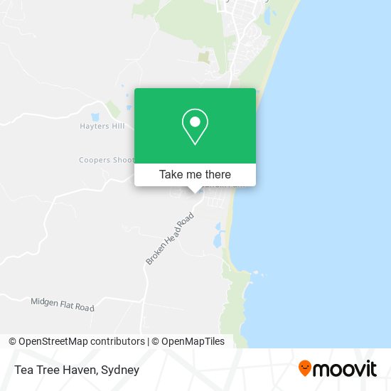 Tea Tree Haven map