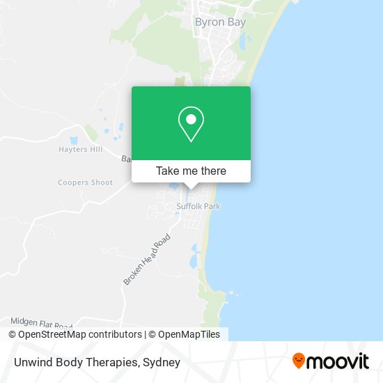 Unwind Body Therapies map