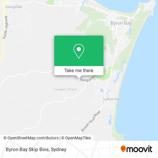 Byron Bay Skip Bins map