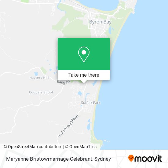 Maryanne Bristowmarriage Celebrant map