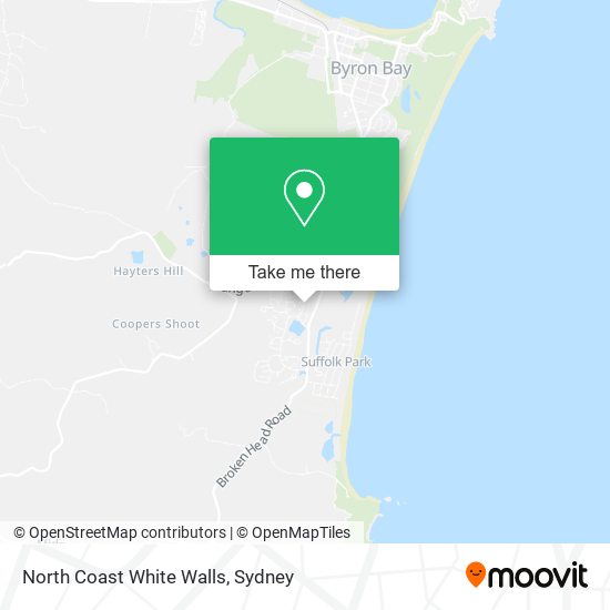 North Coast White Walls map