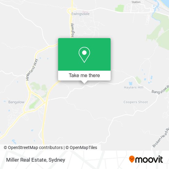 Miller Real Estate map