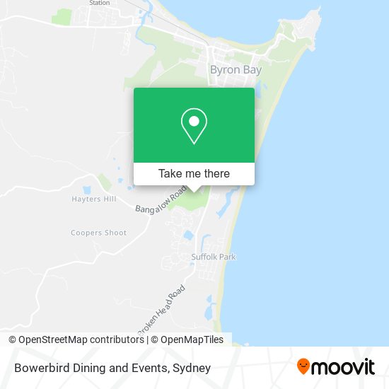 Bowerbird Dining and Events map