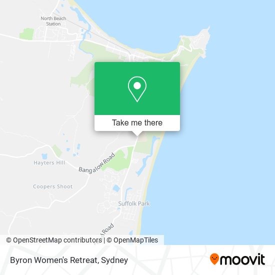 Byron Women's Retreat map