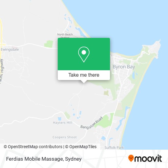 Ferdias Mobile Massage map