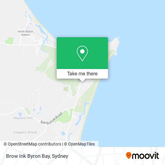 Brow Ink Byron Bay map