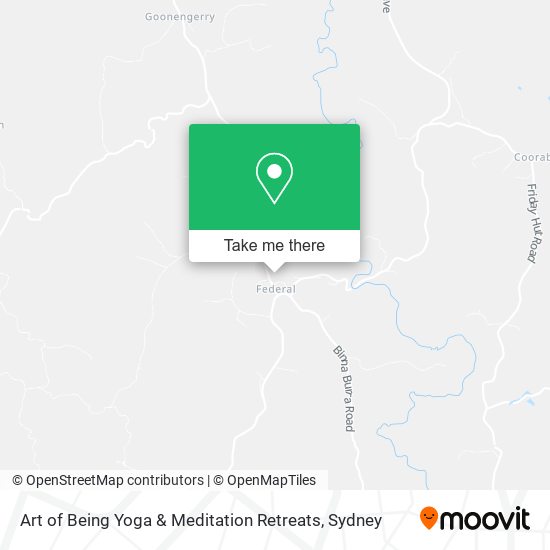 Art of Being Yoga & Meditation Retreats map