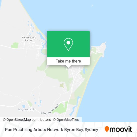 Pan Practising Artists Network Byron Bay map