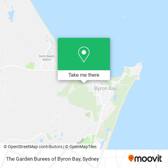 The Garden Burees of Byron Bay map