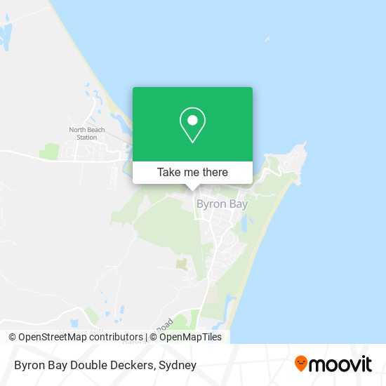 Byron Bay Double Deckers map