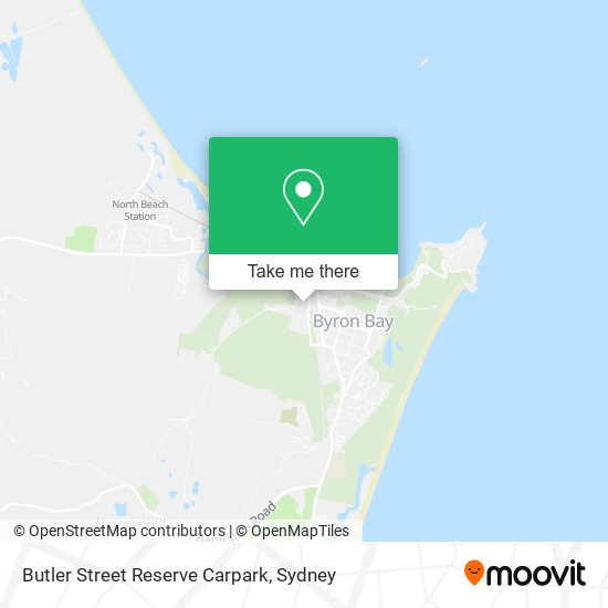 Butler Street Reserve Carpark map