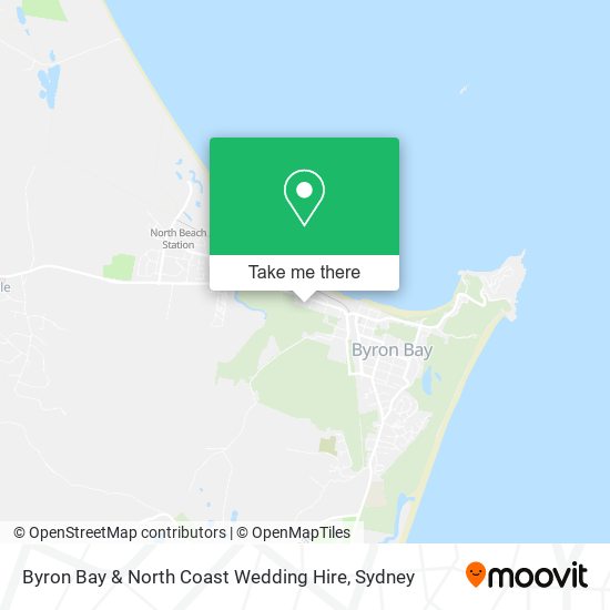 Byron Bay & North Coast Wedding Hire map