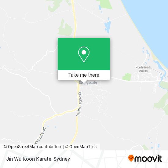 Jin Wu Koon Karate map