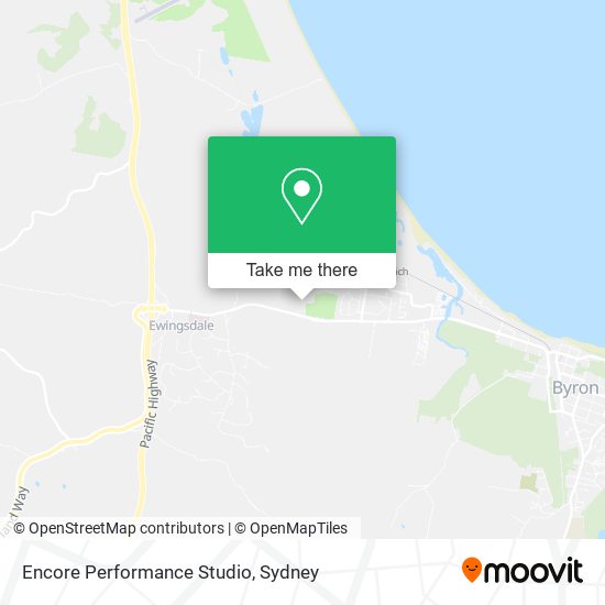 Encore Performance Studio map