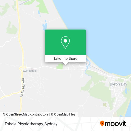 Exhale Physiotherapy map