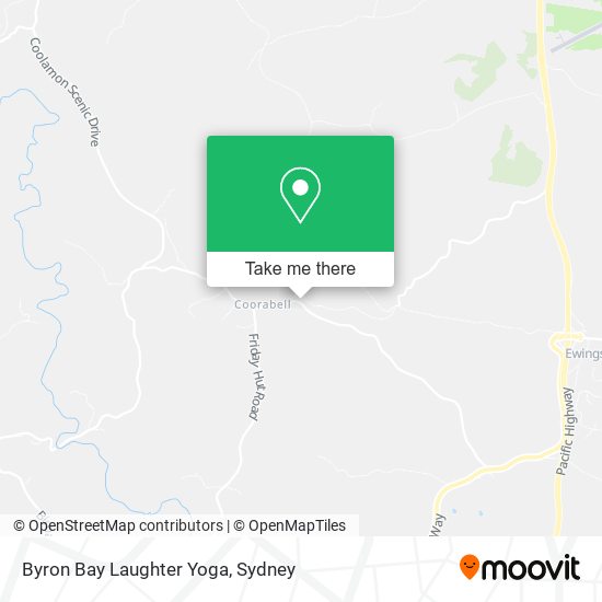 Byron Bay Laughter Yoga map