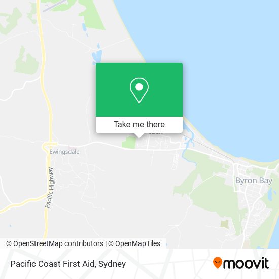Pacific Coast First Aid map