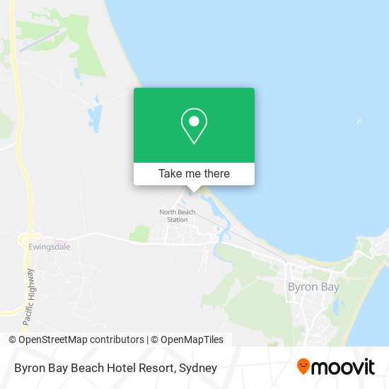 Byron Bay Beach Hotel Resort map