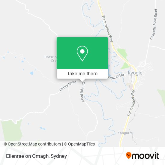 Ellenrae on Omagh map
