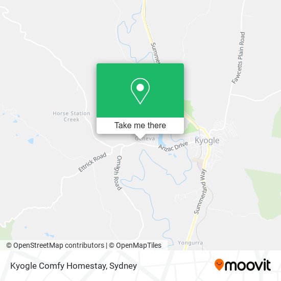 Kyogle Comfy Homestay map