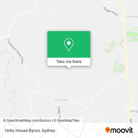 Unity House Byron map