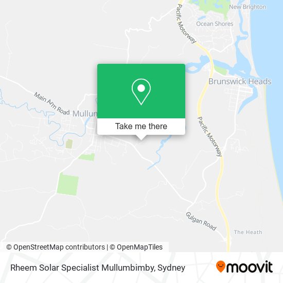 Rheem Solar Specialist Mullumbimby map
