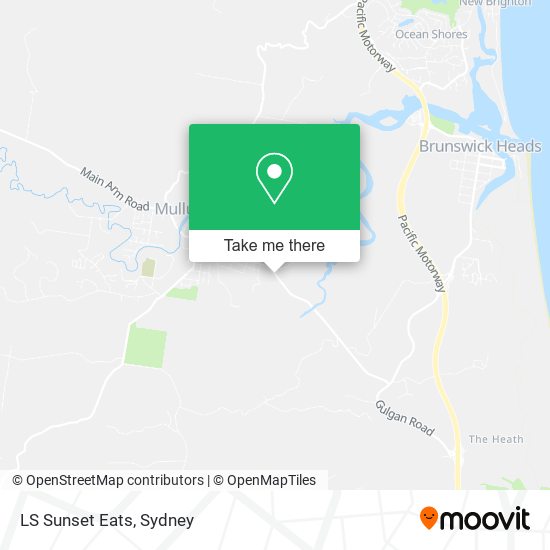 LS Sunset Eats map
