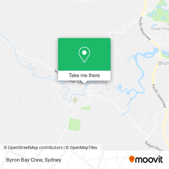 Byron Bay Crew map
