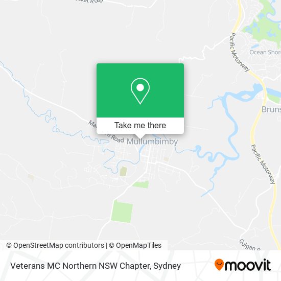 Veterans MC Northern NSW Chapter map