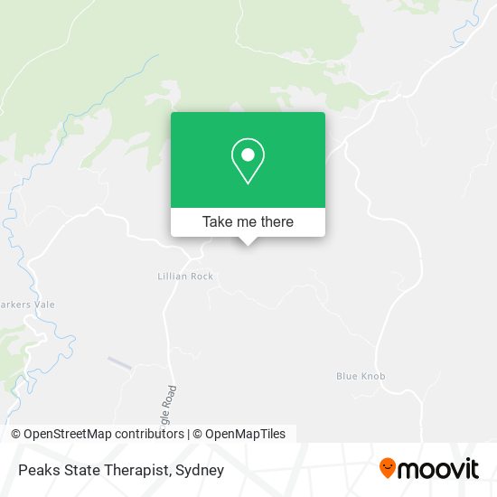 Peaks State Therapist map