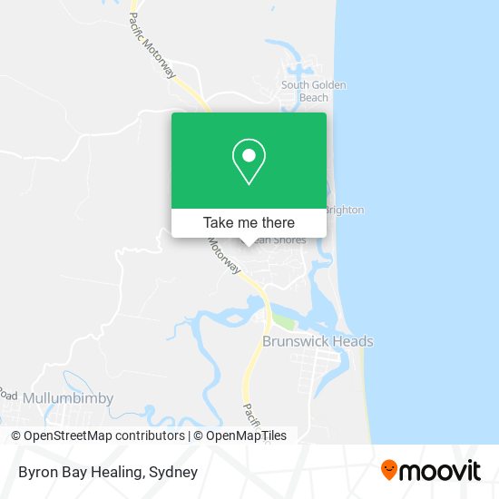 Byron Bay Healing map