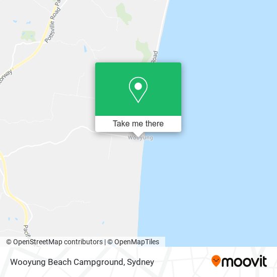 Wooyung Beach Campground map