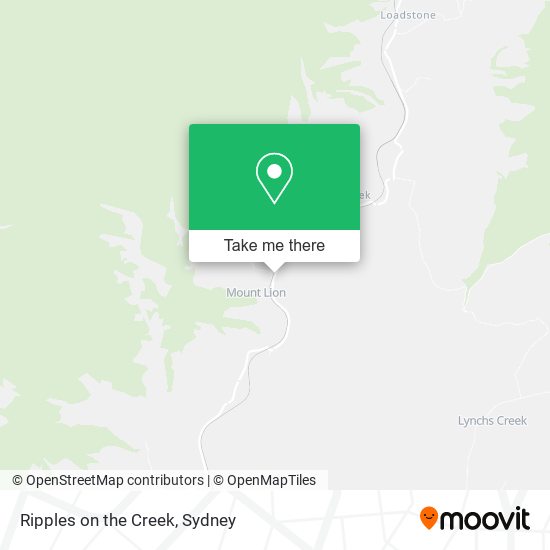 Ripples on the Creek map