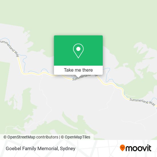 Goebel Family Memorial map