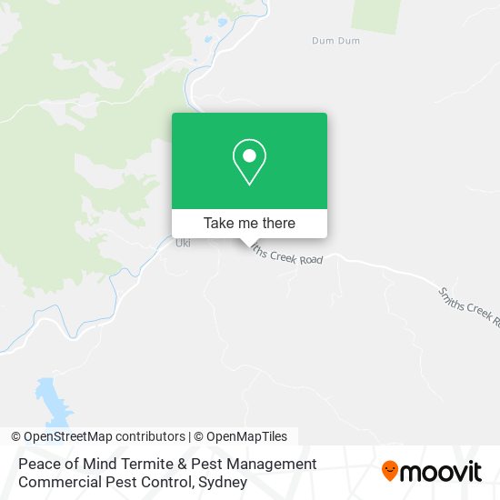 Peace of Mind Termite & Pest Management Commercial Pest Control map