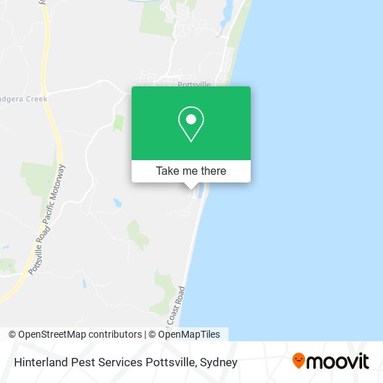 Hinterland Pest Services Pottsville map