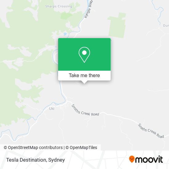 Tesla Destination map