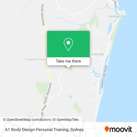 A1 Body Design Personal Training map