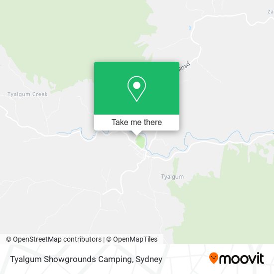 Tyalgum Showgrounds Camping map