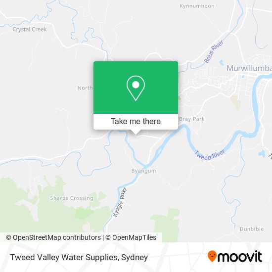 Tweed Valley Water Supplies map