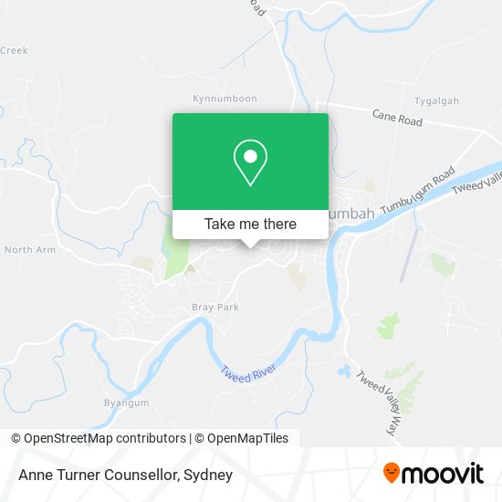 Anne Turner Counsellor map