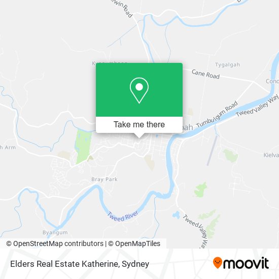 Mapa Elders Real Estate Katherine