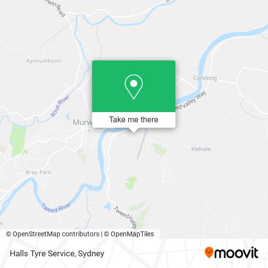Halls Tyre Service map