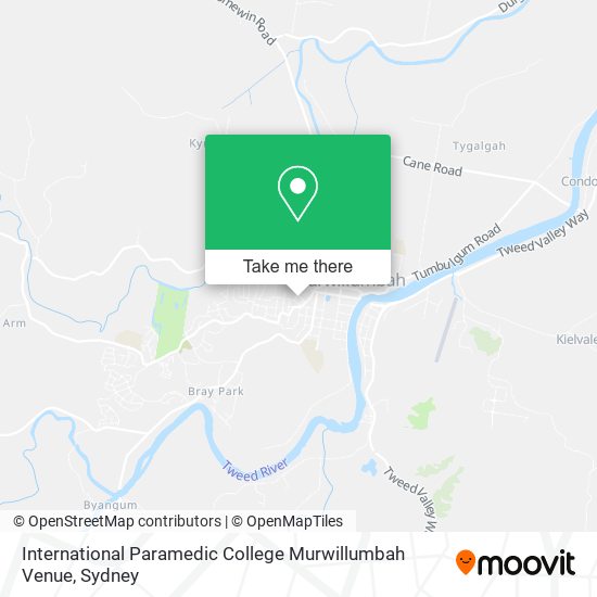 International Paramedic College Murwillumbah Venue map